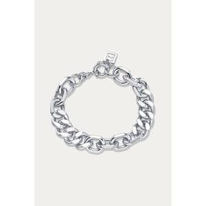 NEW F+H STUDIOS mixed up statement bracelet in silver